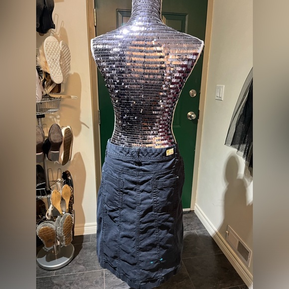 Lucky Brand black denim midi skirt 12 - Picture 5 of 13